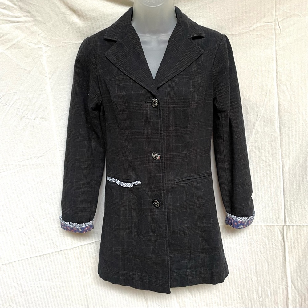 Free People Plaid Coat